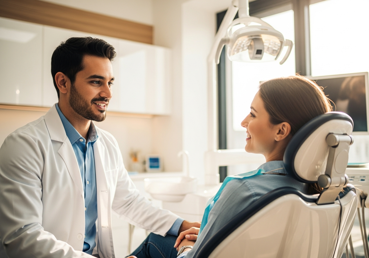 Comfortable dental care at the clinic